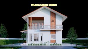 แบบบ้านจั่ว 2 ชั้น