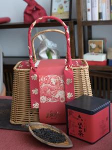 Traditional Chinese New Year Handwoven Wicker Basket Gift Festival Souvenir Handheld Wedding Birthday Empty Basket