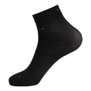 Miiow | Mens Summer Ultra-Thin Ice Silk Socks Breathable Cool Moisture Wicking Business Black Mid-Calf Socks Versatile Casual Footwear