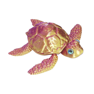 3D Printed Mini Turtle Simulation Animal Figure Home Decoration Crafts Kid Decompression Toys Creative Model Joints Can Be Moved