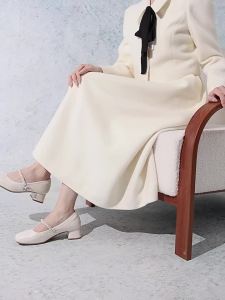 Belle | Silver Mary Janes Shoes Soft Sole High Heels