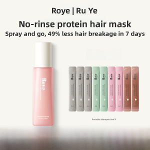 Roye Hair Protein Spray Smooth Frizz Repair Color Treatments No Rinse Hair Care for Damaged Dry Hair Regular Use Conditioner