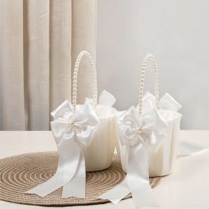 ZHENYIJIA| Wedding Flower Basket for Petals and Rings