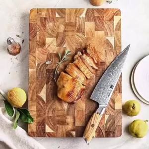 Cutting Board Double-sided Using Premium Acacia Wood Splicing Chopping Board Drain Water and Damp-proof Kitchen Tools