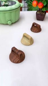 BECORATE Universal Pot Lid Handle Replaceable Anti-Scalding Bakelite Knob Top Cap for Glass Lid Accessories