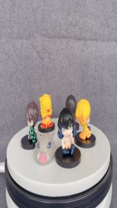 Q Posket Demon Slayer Figure Wholesale Mini Figurine 5Pcs 15Pcs Sets Kimetsu No Yaiba Small PVC Dolls Desktop Decoration Toys