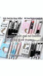 4Pcs Cartoon Bow Ballpoint Pens 0.5mm Quick Dry Ink Soft Grip For Students School Writing