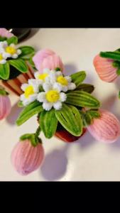 Artificial Flower DIY Handmade Twisted Stick Material Kit Video Teaching Childrens Instructional Perpetual Flower Bonsai