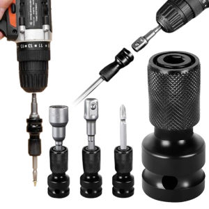 Impact Wrench To Drill Adapter 1/2 To 1/4 Hex Converter Socket Extension Bit Holder for Electric Wrench and Power Tools 1/2PCS