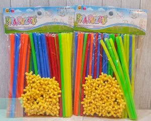 Mainan Edukasi - Pipa Puzzle Magic Straws Connectors SH290