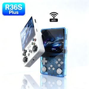 R36S Plus Retro Handheld Video Game Console With WIFI ARKOS Linux System Consolas Classic Games Players 4.0 Inch Max IPS Screen