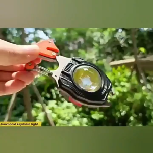 DARING พวงกุญแจมัลติฟังก์ชั่แบบพกพาใหม่ที่มีไฟฉายฉุกเฉิน การจุดระเบิด การชาร์จไฟ ไขควง ที่เปิดขวดและอื่น ๆ มัลติฟังก์ชั่พับพวงกุญแจ