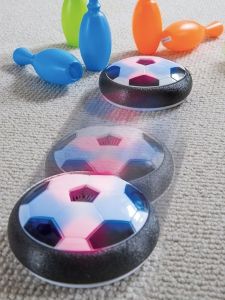 18/11cm Electric Soccer Ball Suspended  Football Toys Soccer Gliding Air Cushion Floating Foam Football Kids Gift with LED Light