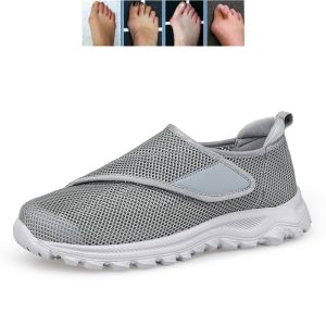 Loose Breathable Diabetic Shoes Men Edema Shoes with Adjustable Closure Non Slip Lightweight Women Walking Shoes for Elderly Swollen Feet Indoor/Outdoor