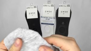 Tất lười/ tất đi giày lười nam cổ tròn OWEN 100% cotton khử mùi