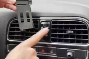 Nhựa ABS Từ Tính Giá Đỡ Điện Thoại Bộ Cho 2011-2018 Volkswagen VW POLO 6R Xe Đặc Biệt Cố Định Giá Đỡ Di Động Gắn Đen