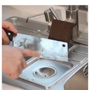 Spons Pembersih Kerak Dan Karat Panci Magic Nano / Nano Alumunium Diamond Grit Cleaner Sponge