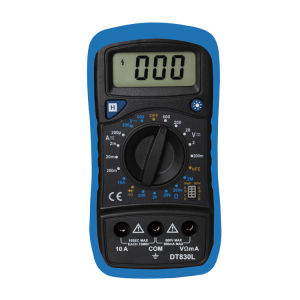 เครื่องวัดไฟฟ้าดิจิตอลแบบมีจอแสดงผลแสงหลังคา DT850L DT830L 3 ครึ่งหนึ่ง วัดอุณหภูมิ อุปกรณ์เครื่องมืออิเล็กทรอนิกส์