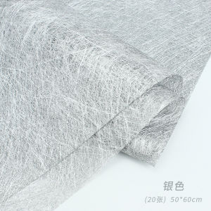 High-End Waterproof Cloud Silk Paper Handmade DIY Gift Packaging Paper for Rose Bouquet Floral Simulation Green Plant Gardening