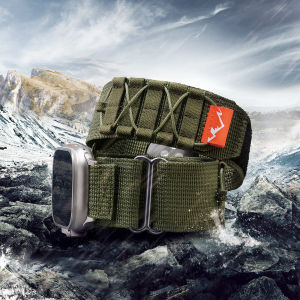 Rugged Sport Strap for Apple Watch Band 44mm 49mm 45mm 41mm 42mm 38mm Men Women Tactical Nylon Bracelet iwatch Ultra 2/Ultra/SE 2/SE/Series 9/8/7/6/5/4/3/2/1