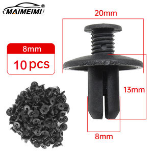 10 25 50 100pcs Car Fasteners Rivets Clips 6mm /8mm Bumper Door Panel Fender Liner Clips Plastic Trim Panel Retainer For Toyota