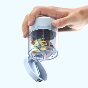 7 Days Weekly Pillbox Tablet Holder Medicine Storage Case Container Portable Capsule Pill Box Organizer for Fish Oil Vitamins