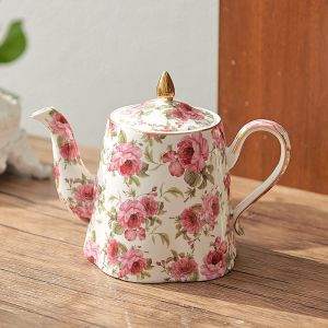 Elegant Ceramic Coffee Cup Vintage European Style Rose Flower British Style Restaurant Cafeteria High Aesthetic Value Tea Cup
