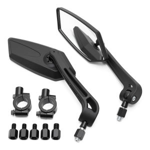 RYSJM | Bicycle Bike Rear View Mirror Reflective 360° Rotate Adjustable Wide Angle Mirror Road Bike Cycling Handlebar Clear Mirror 2PCS