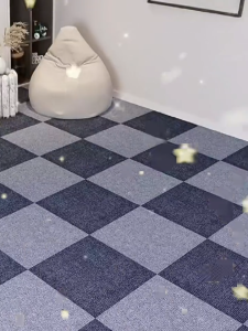 Office carpet self-adhesive splicing square bedroom full paving cement floor non-slip floor mat living room wear-resistant home carpet 30CM*30CM