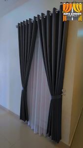 Gorden Jendela pintu minimalis blackout murah tebal premium / gorden polos embos / Gorden import