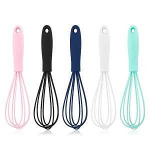 MIXER SILICONE 17 CM | FULL SILICONE MIXER BAKING WHISK EGG BEATER KOCOKAN TELUR PENGADUK ADONAN BPA-FREE | SMALL WHISK SILICONE / HAND WHISKER MINI SILIKON KOCOKAN TELUR 17 CM