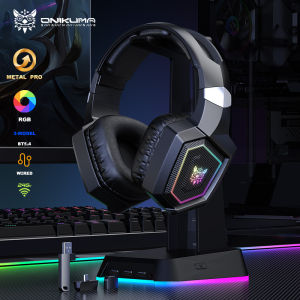 ONIKUMA | ONIKUMA GT806 Wireless Gaming Headset 2.4GHz Noise Canceling Microphone HiFi Stereo Low Latency Over Ear Headphones For PC