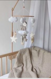 Treo nôi kích thích thị giác cho trẻ sơ sinh từ 0 - 6 th { Miễn phí thêu tên bé}
