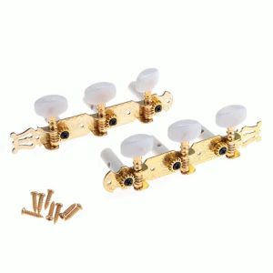 2 Pack Acoustic Guitar String Tuning Pegs Keys Tuners for Guitar Parts Accessories