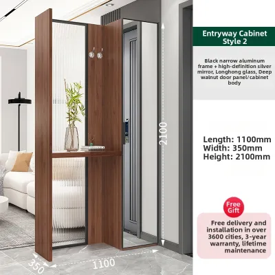 XUANXIAOZHIHOU | Multi-functional Hallway Shoe Cabinet with Mirror