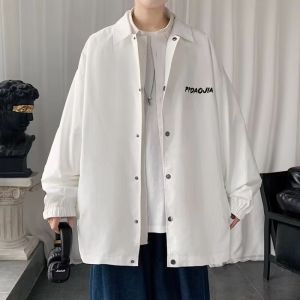 Jacket Outwear Mens Spring & Fall 2023 New Arrival Trendy Pu Shuaigao Street Trendy Loose Casual Baseball Uniform Coat Top
