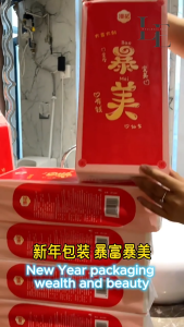 4PLY WALL HANGING TISSUE CNY PACKAGING 1000PCS | FACIAL TISSUES | SOFT & SMOOTH TISSUES | FREE HOOKS (MP03)