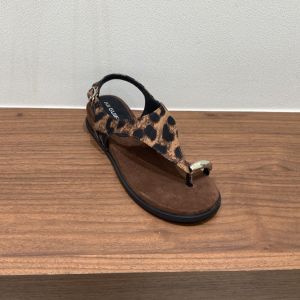 Dép Sandal Thiết Kế Dây Buộc Kim Loại Mũi Dây Độc Đáo Phong Cách Retro Hè