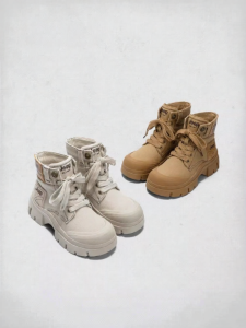 Jeep | Retro Thick-sole Work Boots Hiking Canvas Shoes
