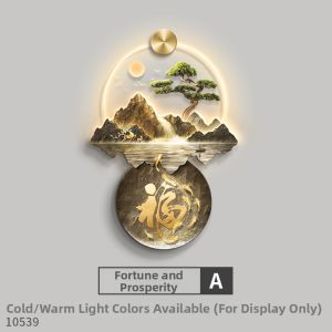 RUIBAHAO | Feng Shui Style Auspicious Landscape Decorative Painting