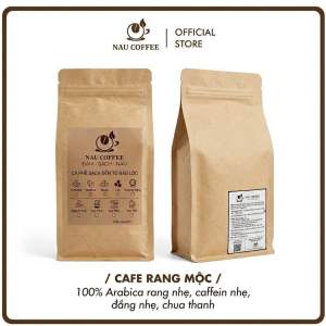 Cà phê ARABICA Cầu Đất nguyên chất rang mộc rang xay đắng nhẹ chua thanh pha Cold Brew Máy Pour Over - Nau Coffee