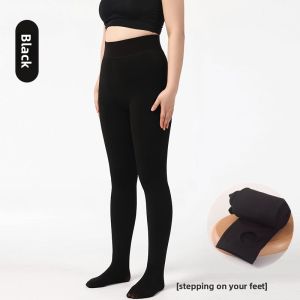 miiow | Plus Size Fleece Lined Leggings Womens Autumn Winter Long Pants Anti Slip Underwear Cat Person MiiOW Comfortable Casual Trousers