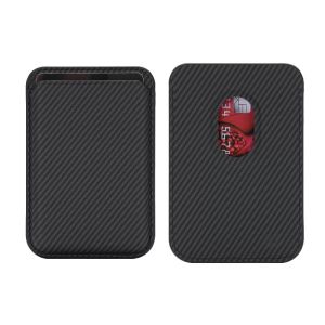 For Magsafe Strong Magnet Carbon Fiber Wallet Slim Thin Card Holder Up to 3 Cards Storage Case For iPhone 18 17 16 15 14 13 12