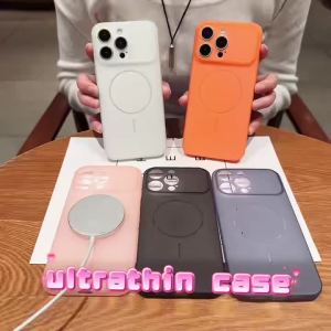 Ultra Thin Matte Frosted Soft TPU Magnetic Phone case for iPhone 17 16 15 14 Plus 13 12 11 Pro Max for Magsafe Shockproof Cover