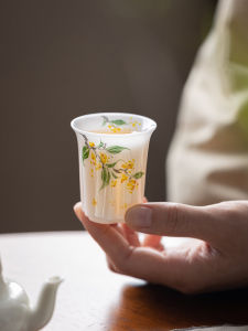 Vẽ Tay Đá Ngọc Sứ Trà Kiệt Tác Gốm Uống Cho Gia Đình Yangli玉 Trắng Sứ Trà Bộ Trà