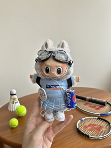 Labubu Badminton Sports Outfit Girl Doll Costume 15/17cm Third Generation Pullip Style Clothing Anime Themed Playwear