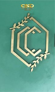 Brass Metal indoor sign/Rustic/antique finished/wall sign