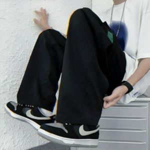 Quần Túi Hộp nam ống rộng thời trang HIPHOP Quần Ống Rộng mùa hè ulzzang phong cách hàn quốc baggy quần mỏng Mới 2023