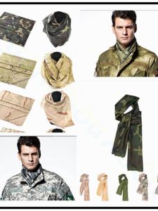 Multifunctional Camouflage Outdoor Scarf Net Camouflage Multi-color Large Scarf Net for Hiking Cycling Rock Climbing Traveling Skiing