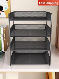 Evesigar | Document Book File Organizer Shelf Iron